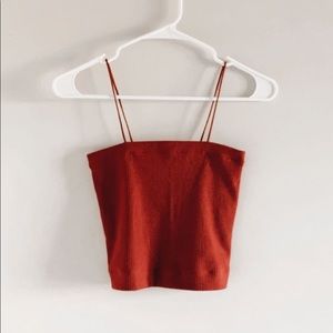 AE ribbed square neck cami